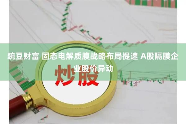 豌豆财富 固态电解质膜战略布局提速 A股隔膜企业股价异动