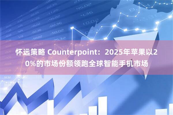 怀远策略 Counterpoint：2025年苹果以20%的市场份额领跑全球智能手机市场